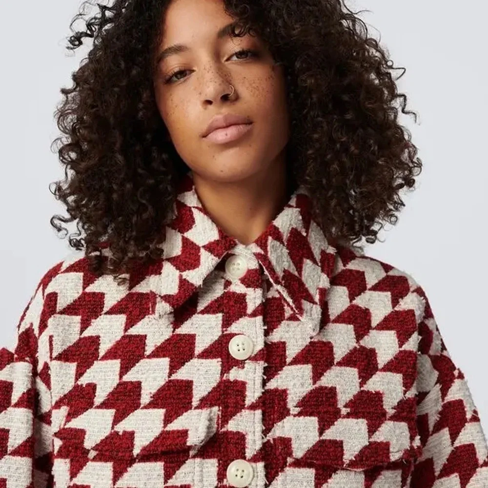 Diane Von Furstenberg (DVF) - Short Manon Tweed Jacket - Arrow Red